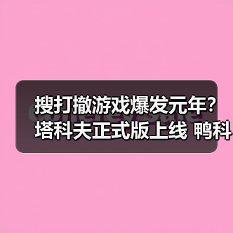 搜打撤游戏爆发元年？塔科夫正式版上线 鸭科夫ARC竞相登场（图4）